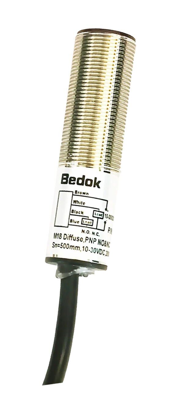 B18E-D0500P-SI4U2 M18 50 CM ALGILAMA PNP NO/NC 2M KABLOLU CİSİMDEN YANSIMALI METAL GÖVDE FOTOSEL