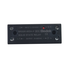 BRSSR-80DA-H BEDOK RAY TİPİ SSR 3-32VDC Tetikleme,24-480VAC Çıkış Voltajı,80A Monofaze SOLİD STATE RELAY(SSR Röle)