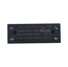 BRSSR-80DA-H BEDOK KISA DEVRE KORUMALI RAY TİPİ SSR 3-32VDC Tetikleme,24-480VAC Çıkış Voltajı,80A Monofaze SOLİD STATE RELAY(SSR Röle)
