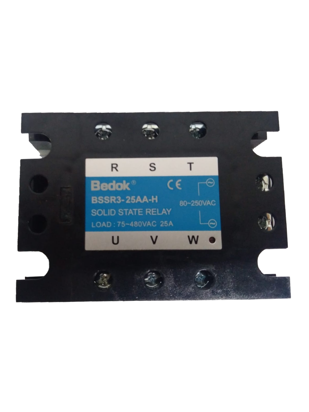 BSSR3E-25AA BEDOK 80-250VAC Tetikleme,24-480VAC Çıkış Voltajı,25A Trifaze SOLİD STATE RELAY(SSR Röle)