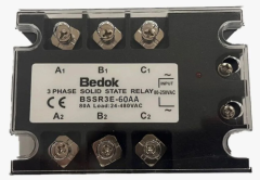 BSSR3E-60AA BEDOK 80-250VAC Tetikleme,24-480VAC Çıkış Voltajı,60A Trifaze SOLİD STATE RELAY(SSR Röle)