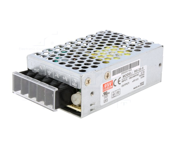 MW-RS-025-05  RS255 05Vdc 5.0Amp  MEANWELL |