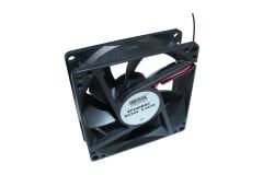 8P24HBDC-L 80X80X25MM,24VDC AKSİYEL,PLASTİK KARE,RULMANLI,2KABLOLU HİCOOL FAN