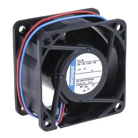 614JH | DC Tubeaxial Fan | 60×60×32mm | 24V DC | 41.1 CFM | Ball Bearing