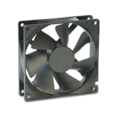 8A230HBAC 80X80X25MM,220VAC AKSİYEL,ALİMİNYUM KARE,RULMANLI,2 KABLOLU HİCOOL FAN