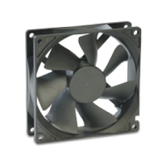 8A230HBAC 80X80X25MM,220VAC AKSİYEL,ALİMİNYUM KARE,RULMANLI,2 KABLOLU HİCOOL FAN