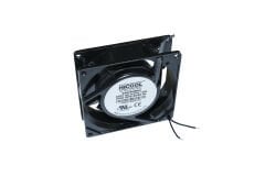 9A230HBAC 90X90X25MM,220VAC AKSİYEL,ALİMİNYUM KARE,RULMANLI,2 KABLOLU HİCOOL FAN