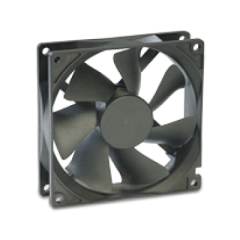 9A230HBAC 90X90X25MM,220VAC AKSİYEL,ALİMİNYUM KARE,RULMANLI,2 KABLOLU HİCOOL FAN