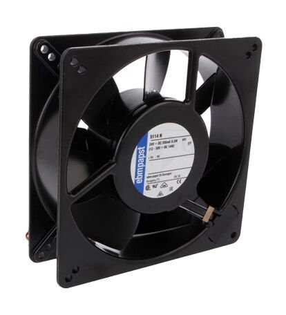 5114N | DC Fanları DC Tubeaxial Fan 135x135x38mm 153CFM 9.5W 122Pa 3x Wire Lock Sensor IP20