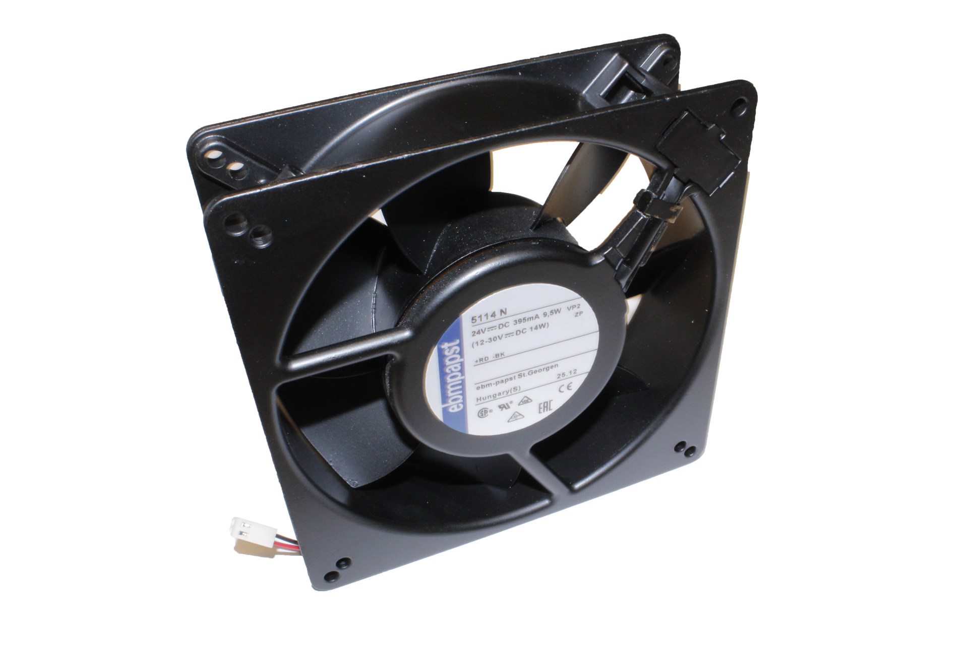 5114N | DC Fanları DC Tubeaxial Fan 135x135x38mm 153CFM 9.5W 122Pa 3x Wire Lock Sensor IP20