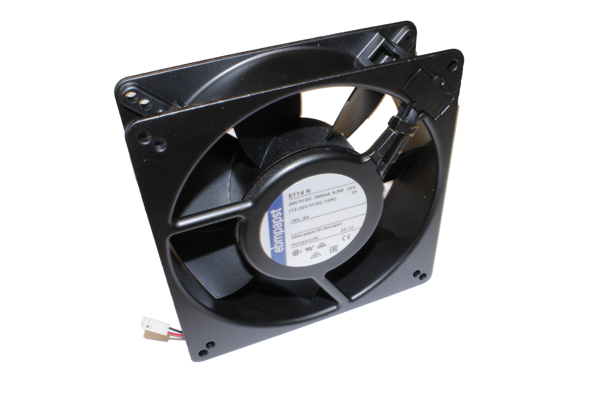5114N | DC Fanları DC Tubeaxial Fan 135x135x38mm 153CFM 9.5W 122Pa 3x Wire Lock Sensor IP20