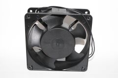 12A230HBAC 120X120X38MM,220VAC AKSİYEL,ALİMİNYUM KARE,RULMANLI,2 KABLOLU HİCOOL FAN