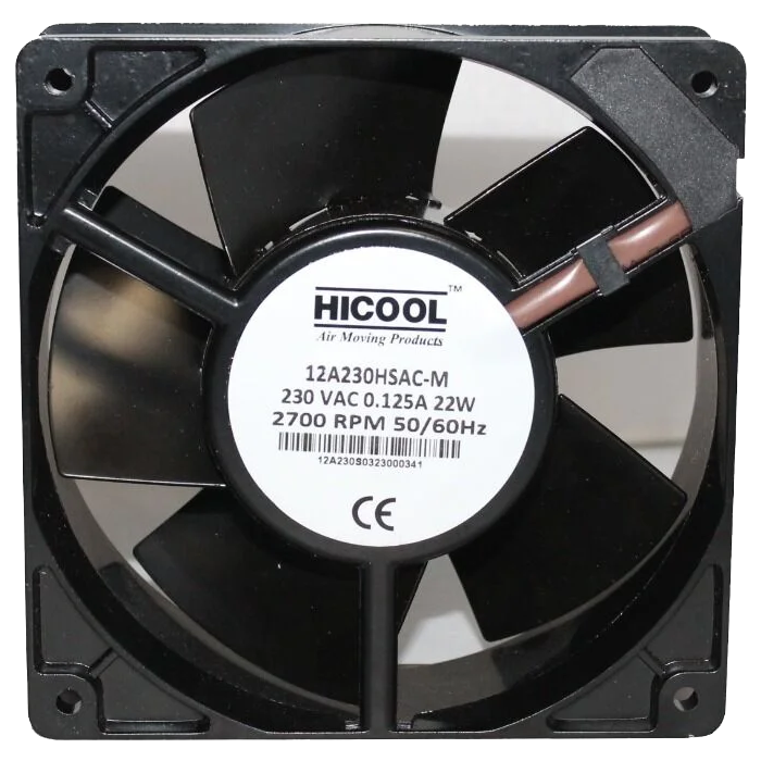 12A230HSAC-M AC Aksiyel Fan/ 120X120X38mm Metal Kare Fan/Rulmanlı 230VAC HİCOOL/4650N EBMPAPST ve 4650Z EBMPAPST MUADİLİ