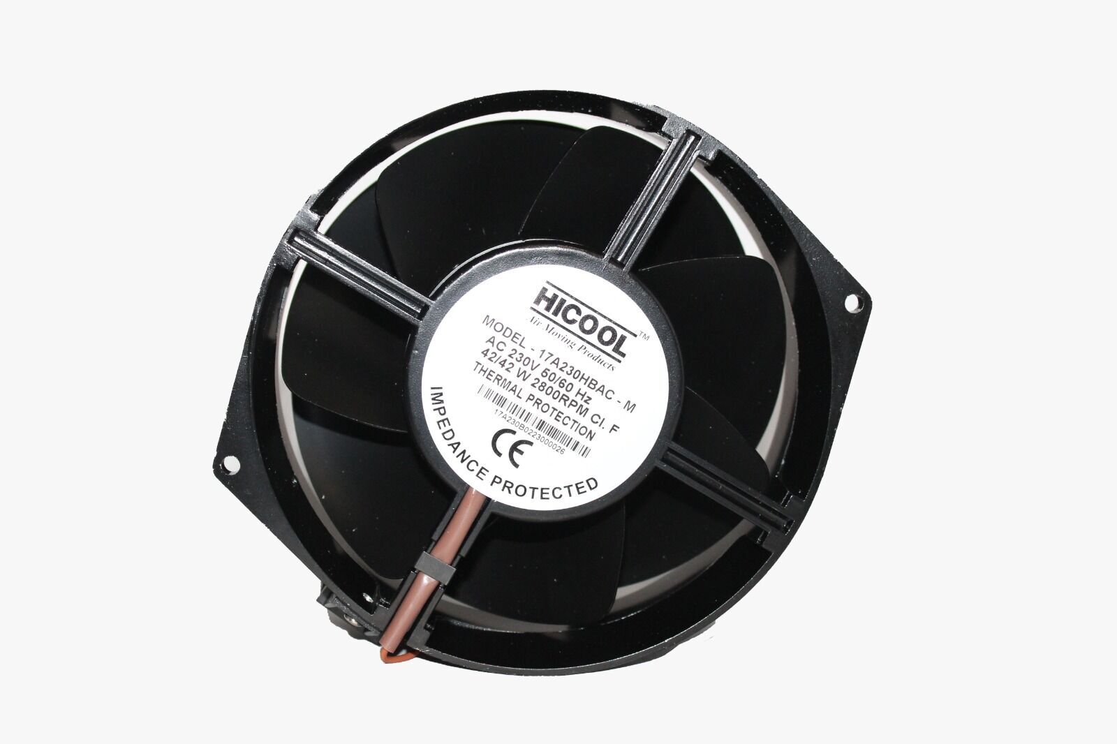 17A230HBAC-M 170X150X55MM,230VAC AKSİYEL,TAMAMI METAL OVAL,RULMANLI,2 KABLOLU HİCOOL FAN/W2S130-AA03-01 EBMPAPST MUADİLİ