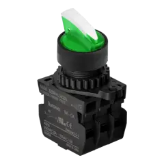 S2SRN-L7G2ADM | Montaj Deliği ø22/25mm Yuvarlak Seçim Butonu Kontrol Anahtarı