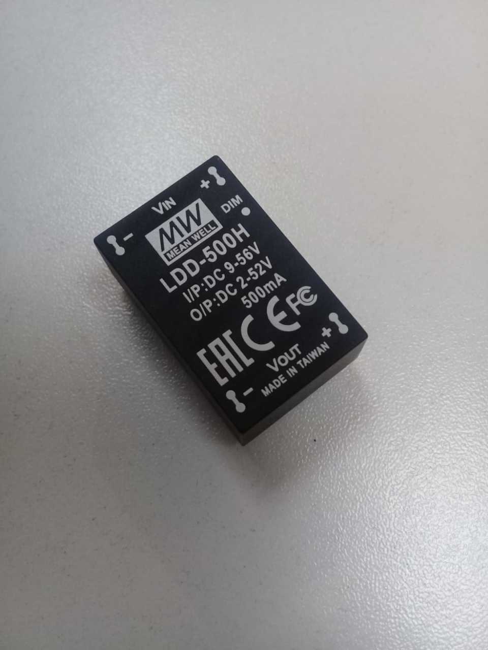 LDD-500H LDD500H 9~56Vdc>2~52Vdc 500mA step-down MEANWELL