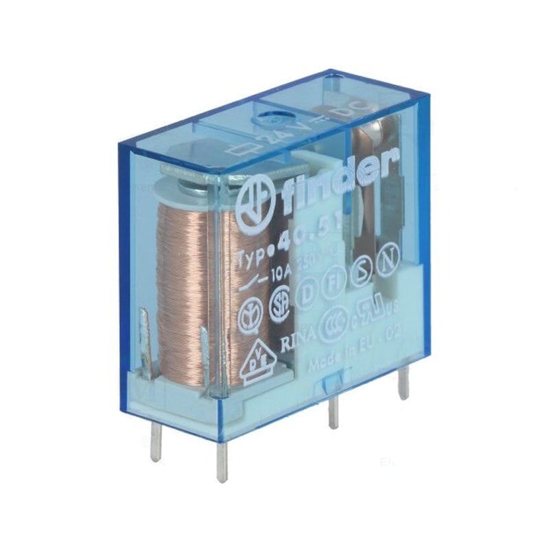 F.40.51.9.024.0000 MİNYA P.C.B. RÖL 1 CO-10A KONT 24V DC PİN:İ-5 MM