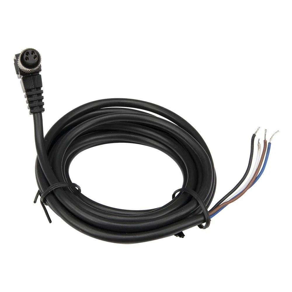 P8E-4RV5 METRİK 8 4 PİN 90° PVC KABLOLU KONNEKTÖR 5 MT