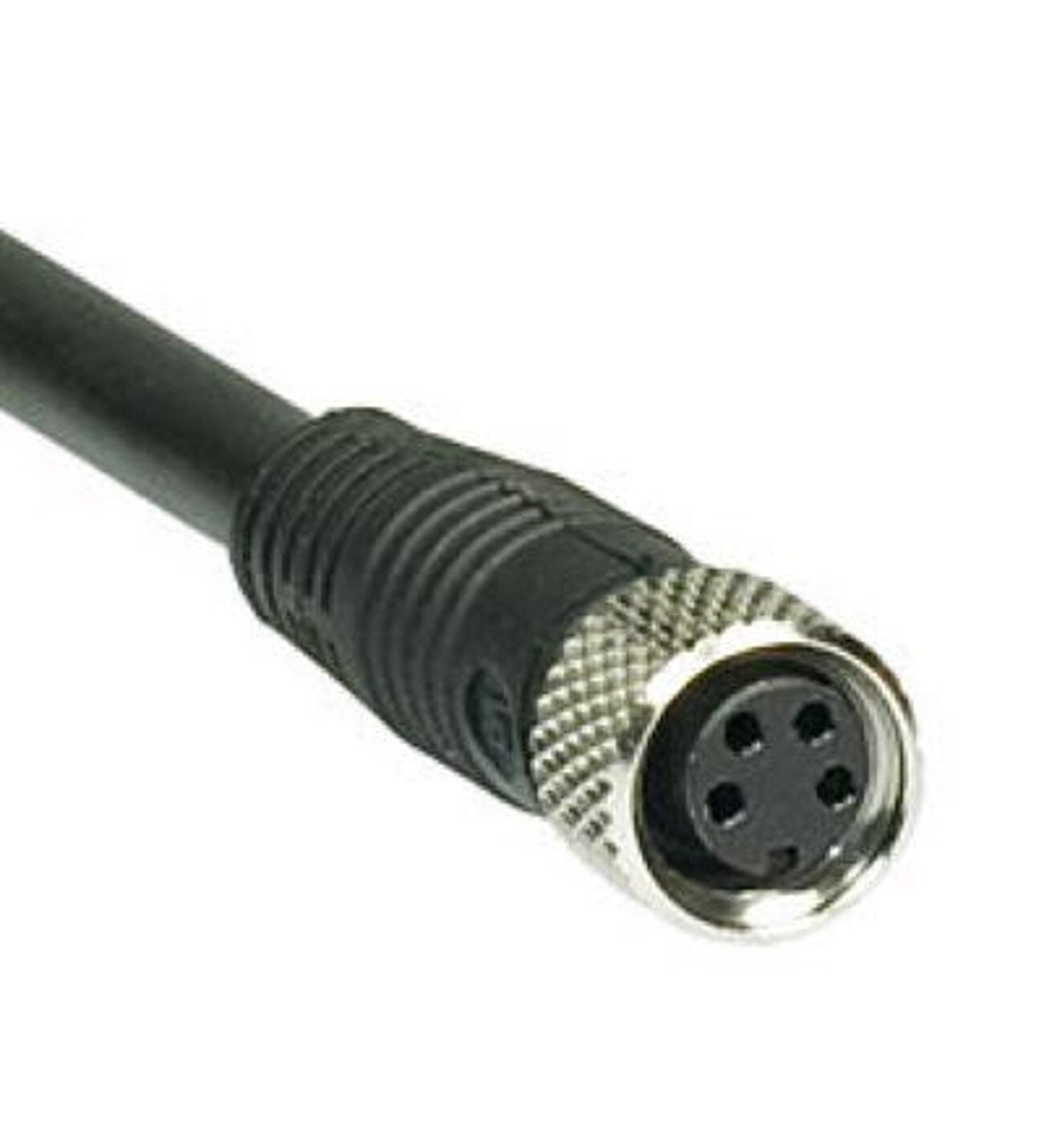 P8E-4SV5 METRİK 8 4 PİN DÜZ PVC KABLOLU KONNEKTÖR 5 MT