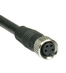 P8E-4SV5 METRİK 8 4 PİN DÜZ PVC KABLOLU KONNEKTÖR 5 MT