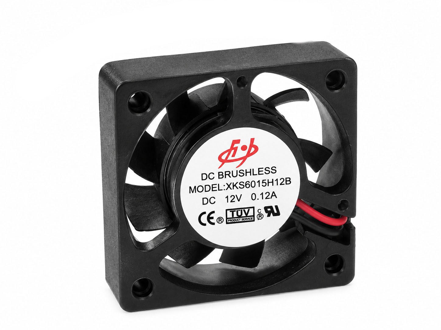 XKS6015H12B 12V DC 0.12A 39x39x10mm 2 KABLOLU  DC AXİAL FAN