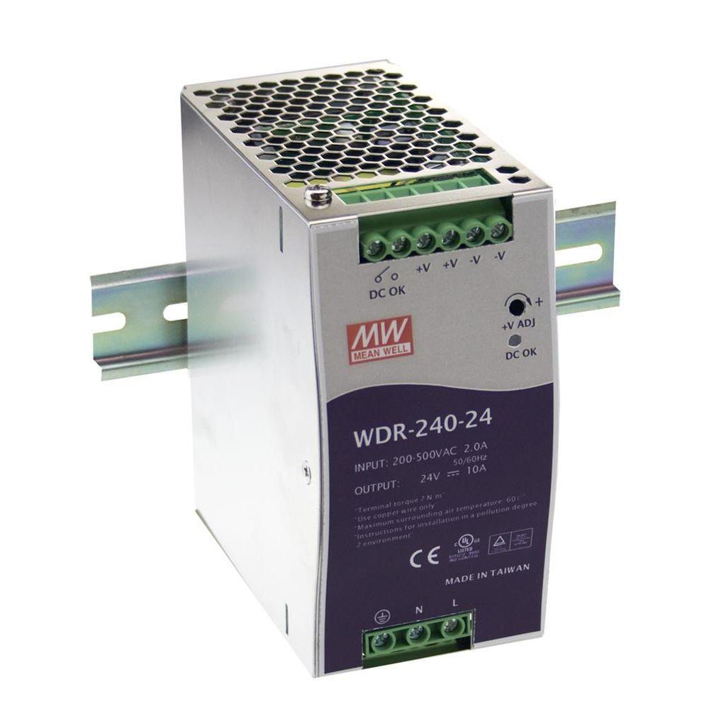 WDR-240-24 WDR24024 24Vdc 10.0A Inp:180~550AC,254~780DC