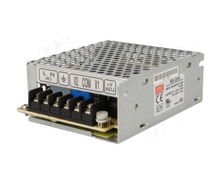 RD-035A  	+5/+12Vdc 4.0/1.0Amp  MEANWELL |