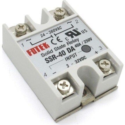 SSR-40DA FOTEK 3-32VDC Tetikleme,24-380VAC Çıkış Voltajı,40A Monofaze SOLİD STATE RELAY(SSR Röle)