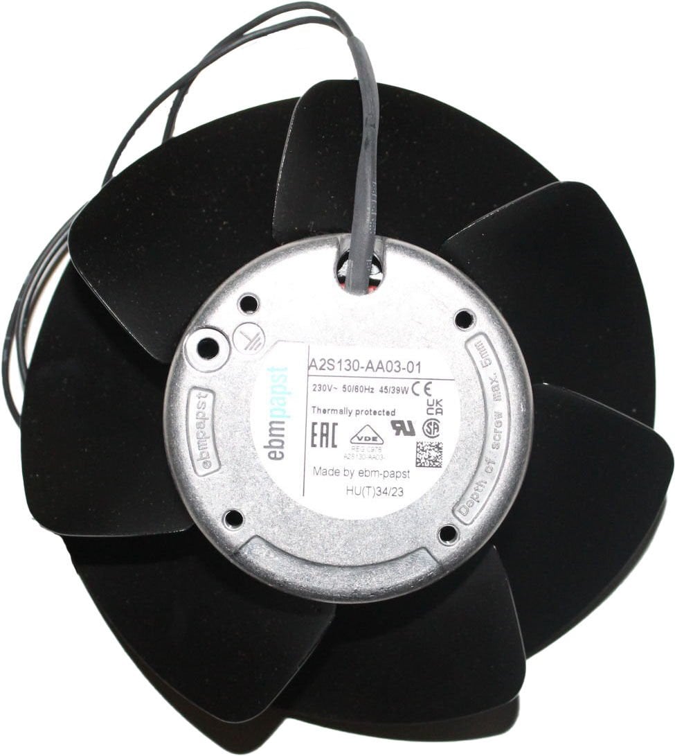 A2S130-AA03-01 |  230V AC 60Hz 325-380m3/h IP20 138x138x57mm 2 Kablolu AC Axial Fan