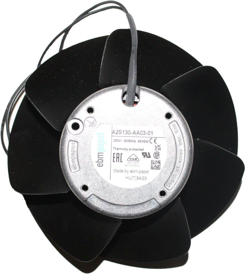 A2S130-AA03-01 |  230V AC 60Hz 325-380m3/h IP20 138x138x57mm 2 Kablolu AC Axial Fan