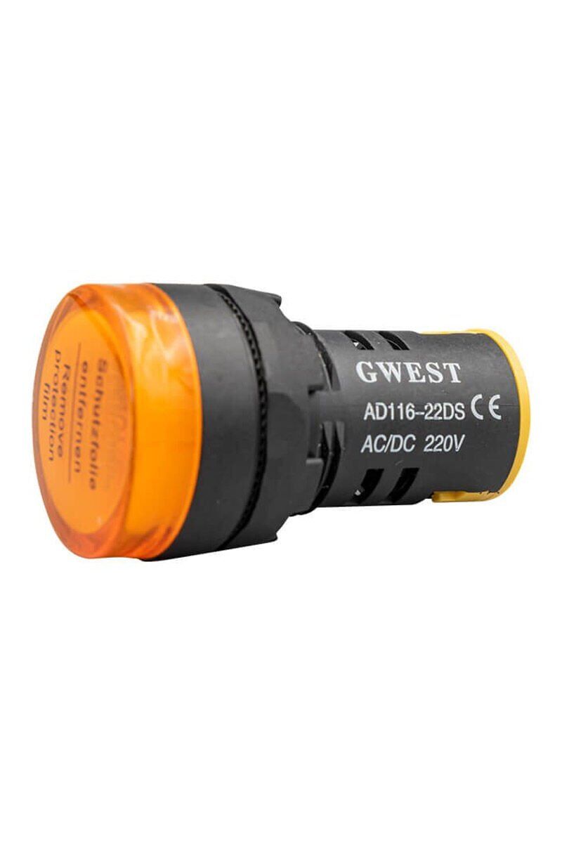 22-24V-S   22 mm SARI 24V SİNYAL LAMBASI