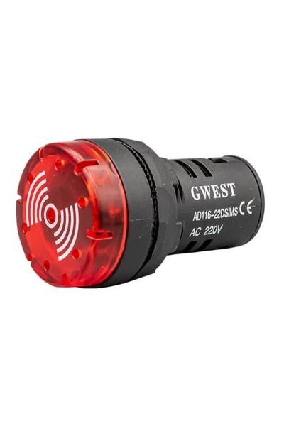 22DS/MS24   22 mm 24V LEDLİ BUZZER