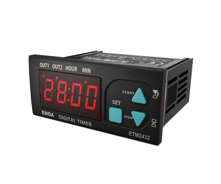 ETM2432-LV  Dijital Zaman Rölesi 77x35mm 10-30V DC / 8-24V AC  ENDA | ETM2432-SM  Muadili