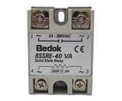 BSSRE-40VA BEDOK 500KOHM/2W Potansiyometre İle Sürülebilen,24-380VAC Çıkış Voltajı,40A Monofaze SOLİD STATE RELAY(SSR Röle)