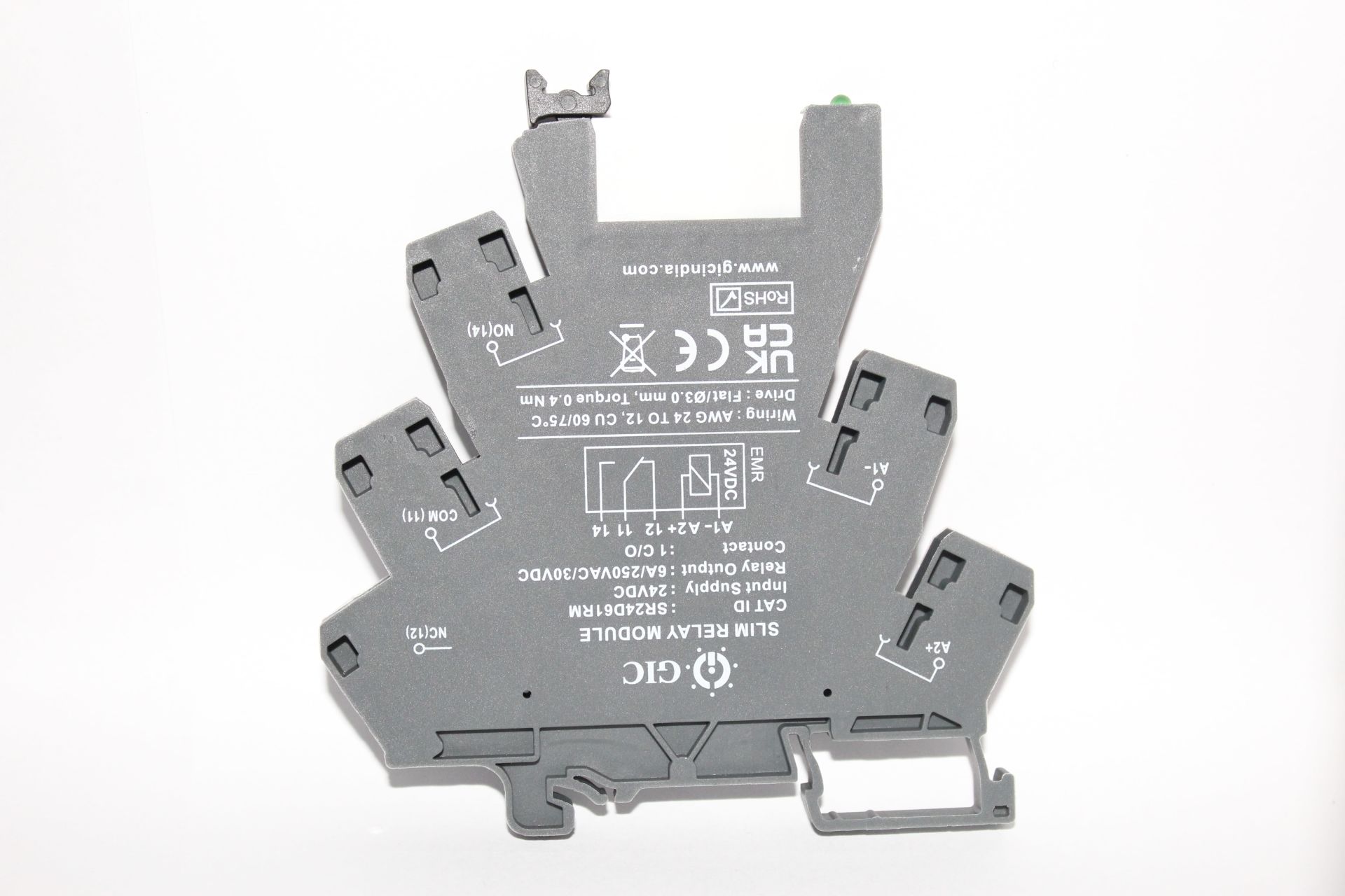 SR24D61RM  24 VDC SLIM RELAY MODULE WITH SOCKET