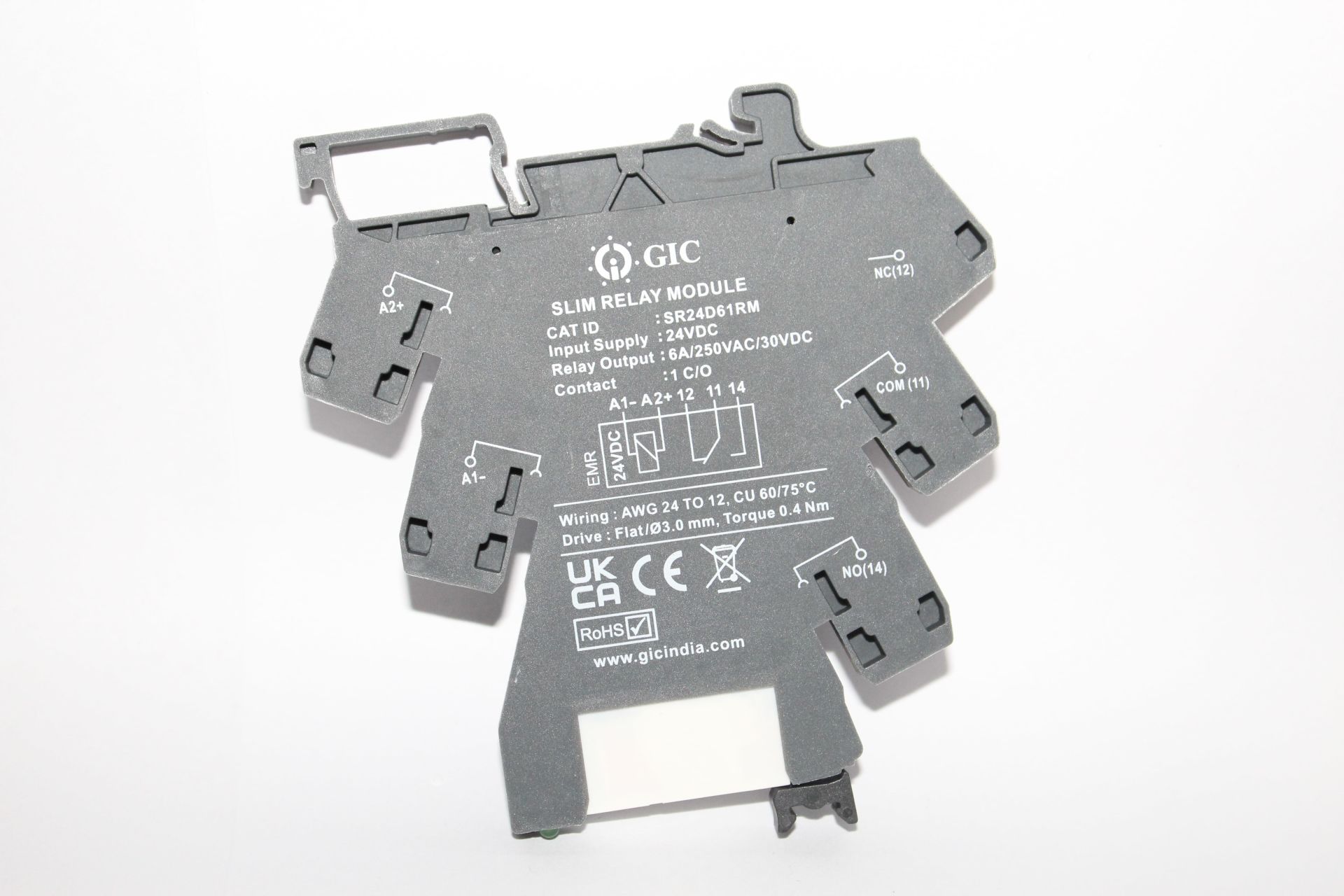 SR24D61RM  24 VDC SLIM RELAY MODULE WITH SOCKET