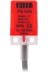 PS-05N FOTEK 17x17x28MM 10-30VDC BESLEME NPN NO 5MM ALGILAMA 2MT KABLOLU KÜBİK ENDÜKTİF SENSÖR