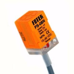 PS-08N FOTEK 17x17x28MM 10-30VDC BESLEME NPN NO 8MM ALGILAMA 2MT KABLOLU KÜBİK ENDÜKTİF SENSÖR