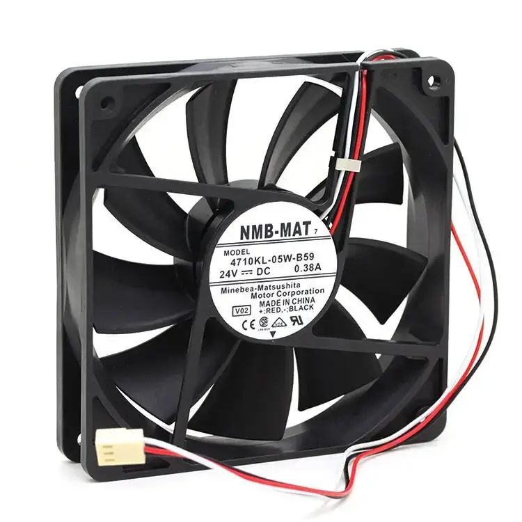 4710KL-05W-B59 | 24V DC 0,38A DC Fanları DC Tubeaxial Fan 119x119x25mm